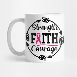 Strenght, faith & courage! Mug